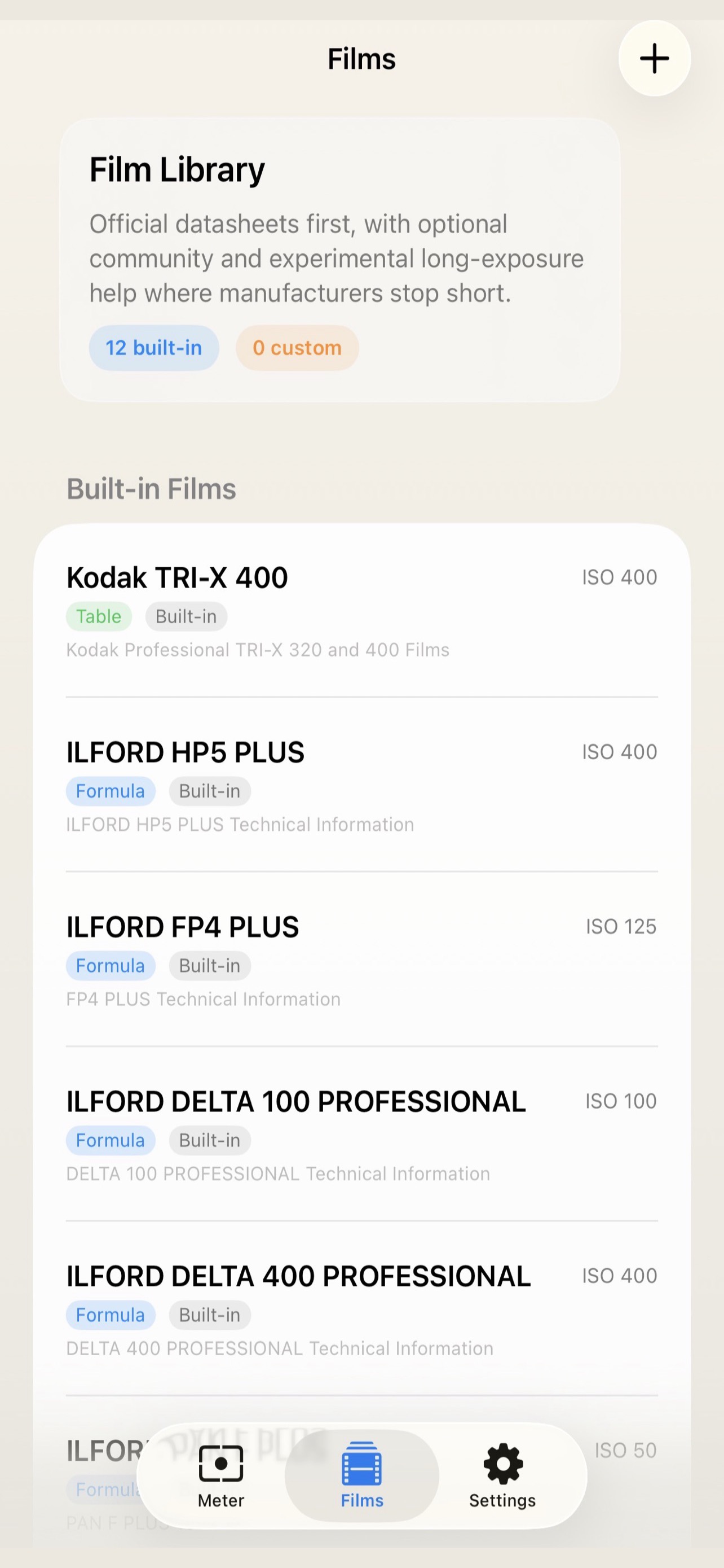 ReciproMeter film library